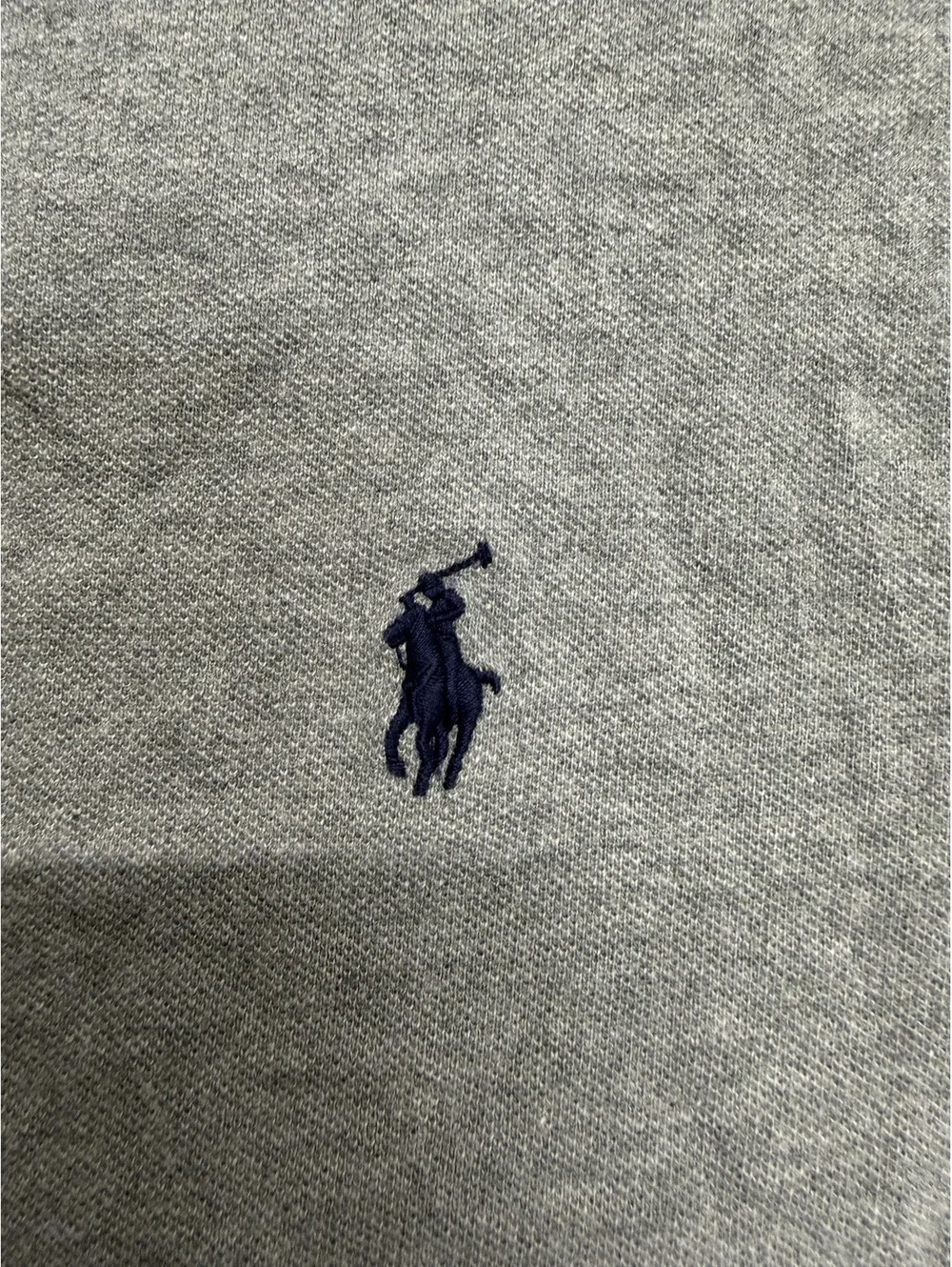 Polo Ralph Lauren Custom Slim Fit Gray Polo Shirt, Size Large